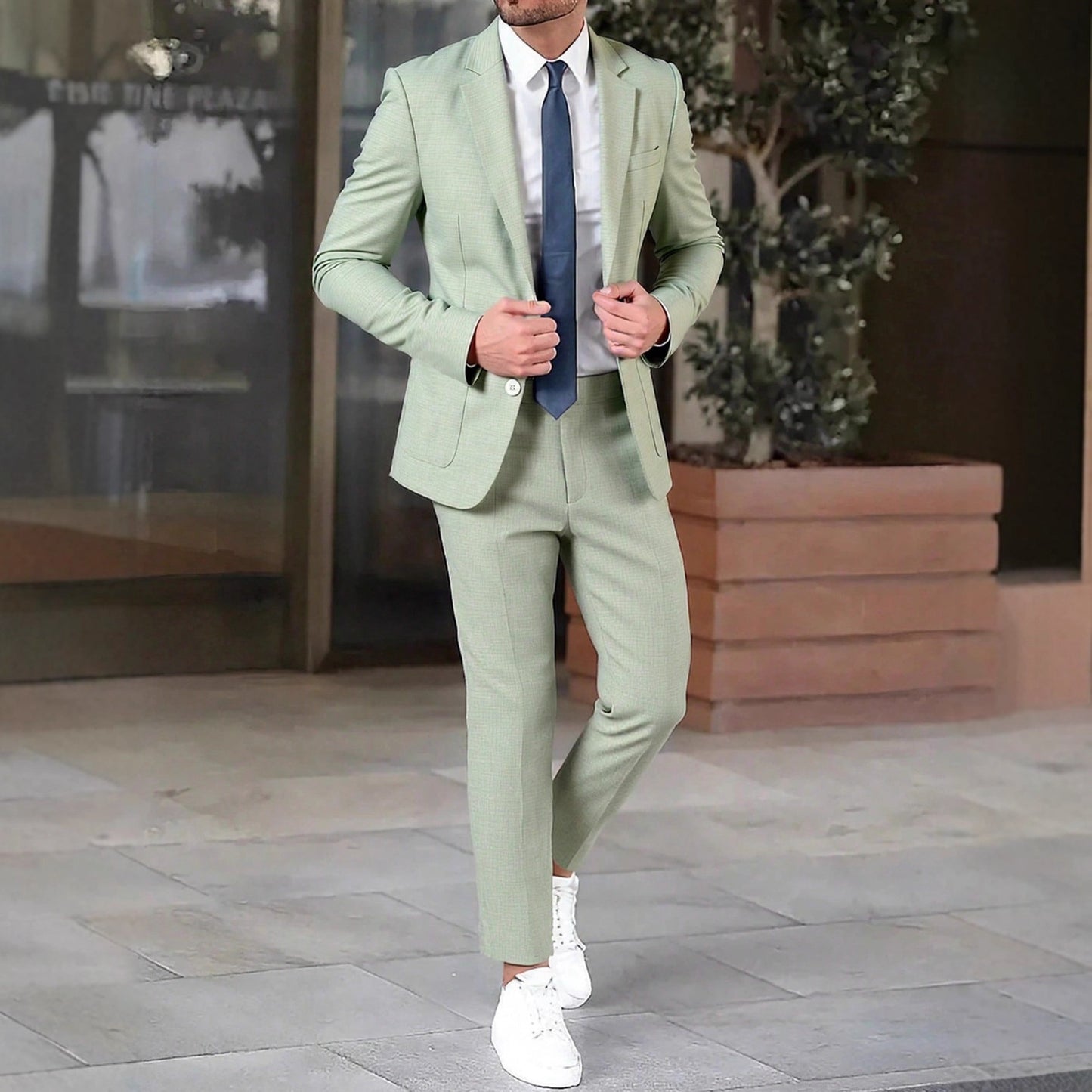 Ensemble Costume Homme Couleur Unie – Style Business et Élégant