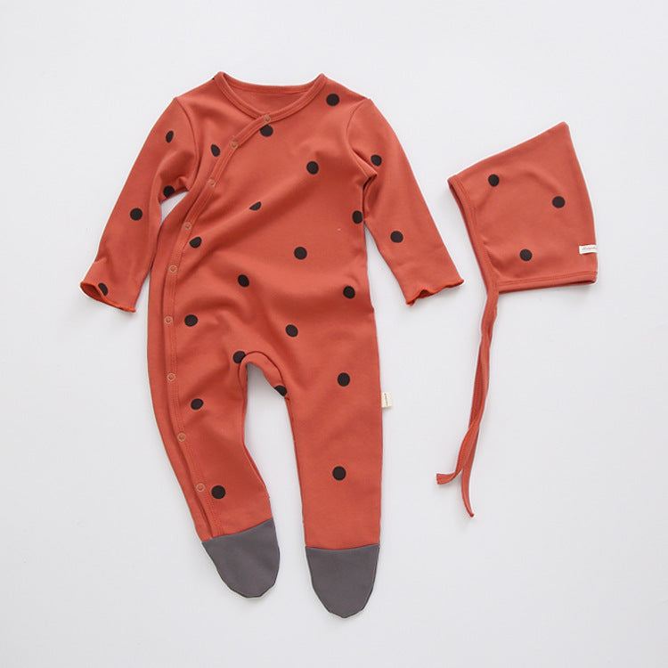 Nouveau Pyjama Bébé en Coton avec Pieds – Printemps & Automne