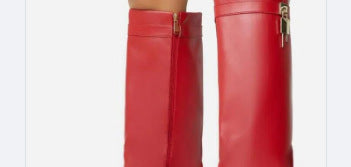 Bottes Femme à Talon Haut – Bout Ovale avec Fermeture Éclair Latérale