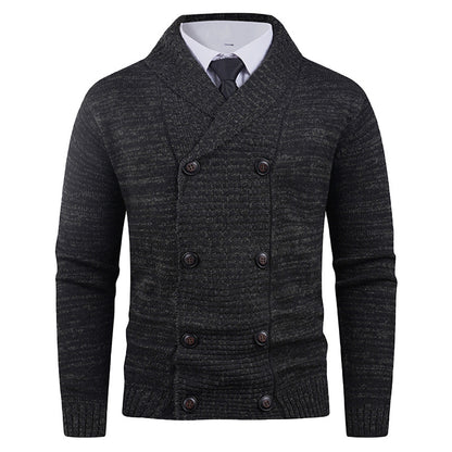 Cardigan Double Boutonnage Homme – Style Décontracté et Tendance pour Jeunes