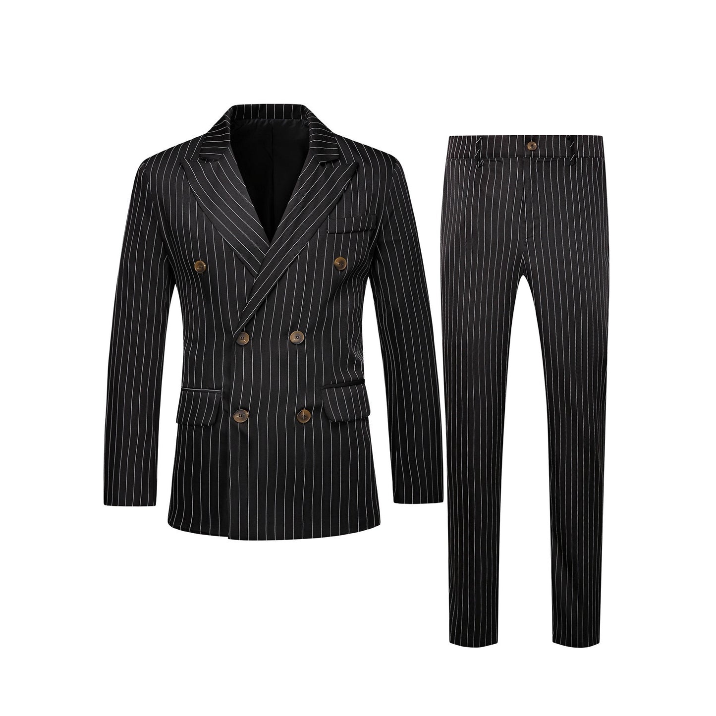Ensemble Costume Homme Rayé – Style Business Élégant, Coupe Moderne