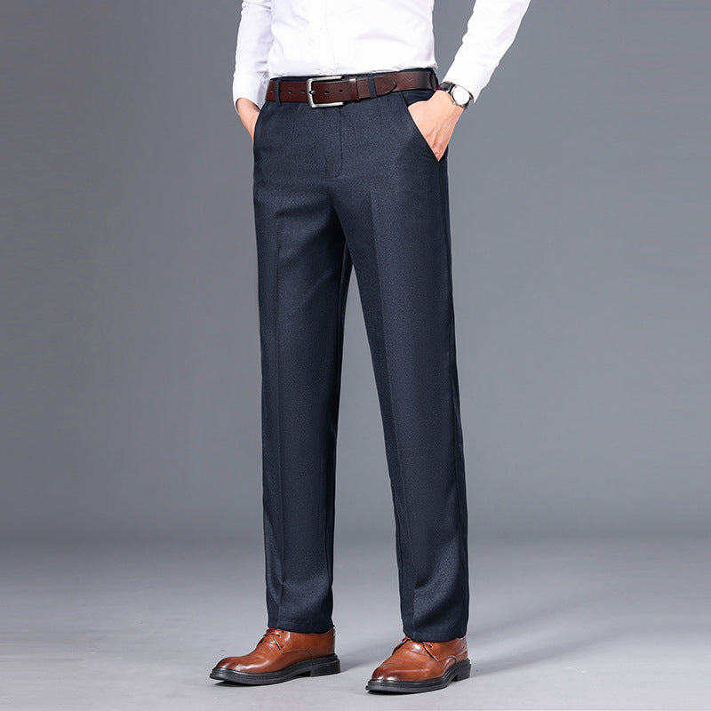 Pantalon Homme Automne/Hiver – Style Business Casual, Coupe Droite