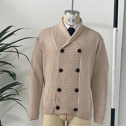 Cardigan Double Boutonnage Homme – Style Décontracté et Tendance pour Jeunes