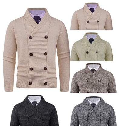 Cardigan Double Boutonnage Homme – Style Décontracté et Tendance pour Jeunes