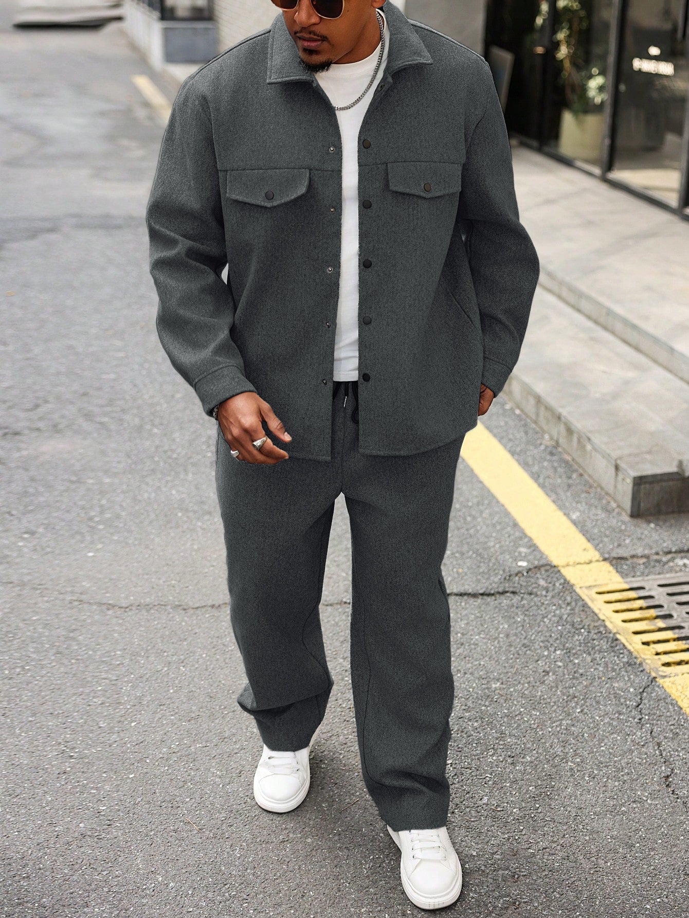 Ensemble Cargo Homme Automne – Veste et Pantalon Décontracté