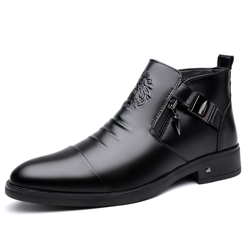 Bottines Cheville Homme Rétro Coupe Large