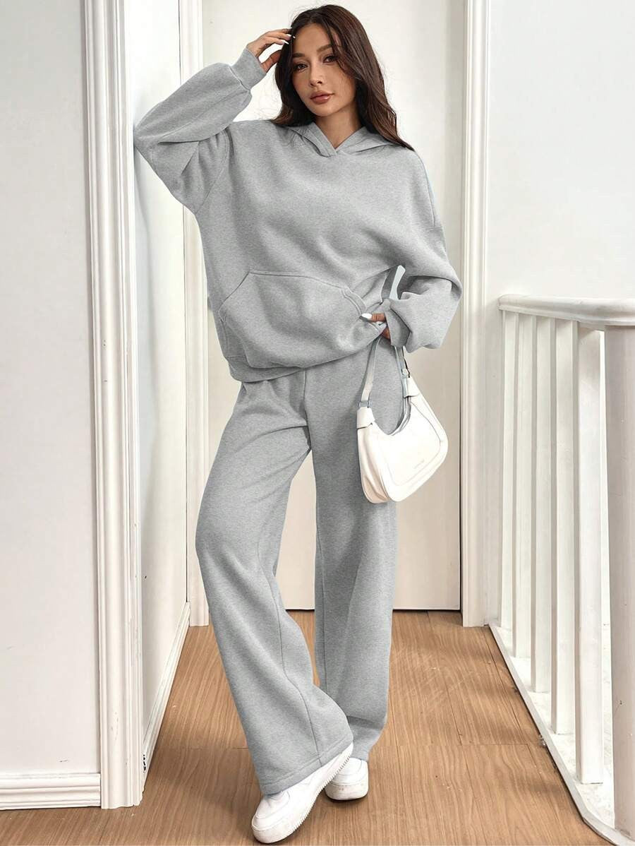 Ensemble Femme Décontracté – Sweat à Capuche et Pantalon Chaud