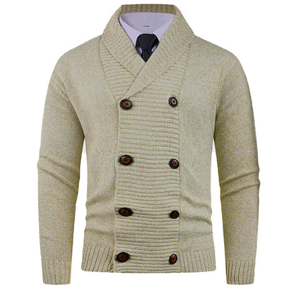 Cardigan Double Boutonnage Homme – Style Décontracté et Tendance pour Jeunes