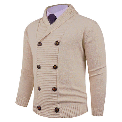 Cardigan Double Boutonnage Homme – Style Décontracté et Tendance pour Jeunes