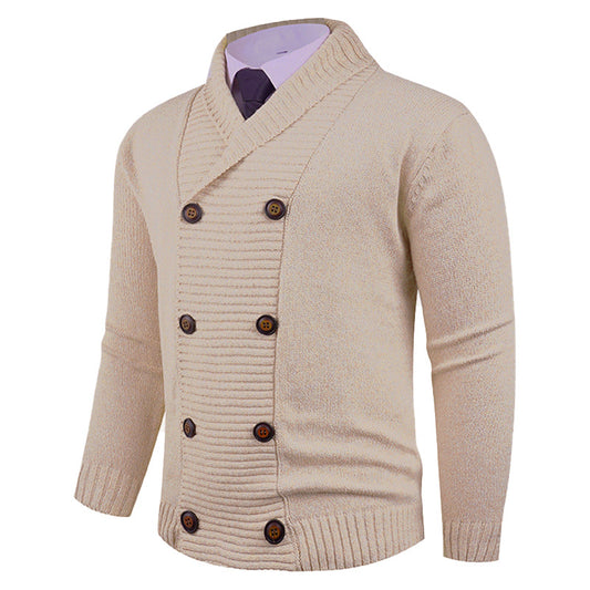 Cardigan Double Boutonnage Homme – Style Décontracté et Tendance pour Jeunes
