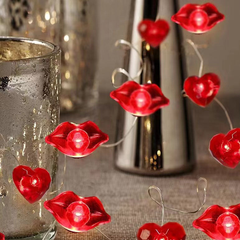 Lampe Décorative Saint-Valentin – Rose d’Amour LED, Lumière d’Ambiance Romantique