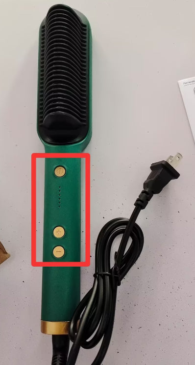 Brosse Lissante Électrique 2-en-1 – Lissage & Boucles à Ions Négatifs