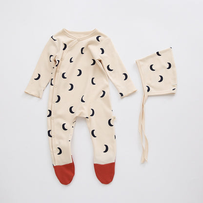 Nouveau Pyjama Bébé en Coton avec Pieds – Printemps & Automne