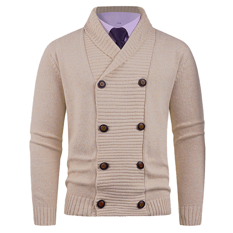 Cardigan Double Boutonnage Homme – Style Décontracté et Tendance pour Jeunes