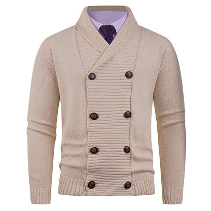 Cardigan Double Boutonnage Homme – Style Décontracté et Tendance pour Jeunes