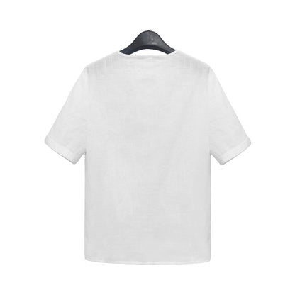 T-shirt Homme Léger – Manches Courtes, Couleur Blanche