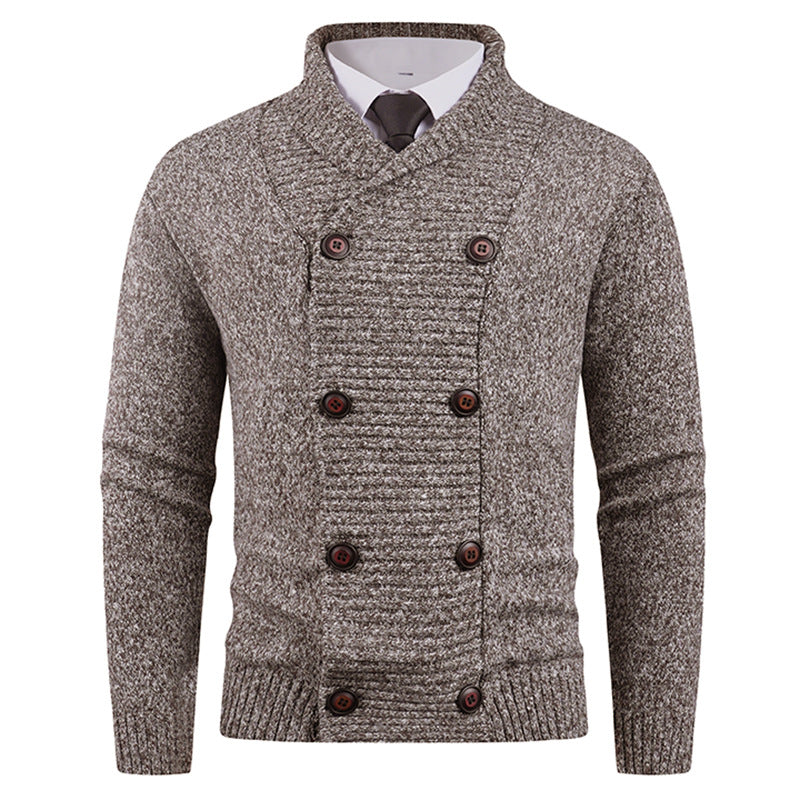 Cardigan Double Boutonnage Homme – Style Décontracté et Tendance pour Jeunes