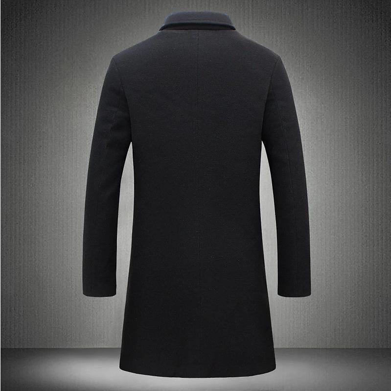 Trench Coat Homme Mi-long - Automne Hiver Élégant