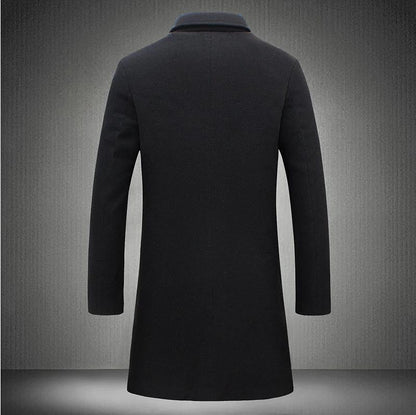 Trench Coat Homme Mi-long - Automne Hiver Élégant