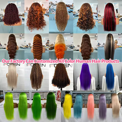 Perruque Lace Front HD Longue Bordeaux,Humains Vietnamiens Lisses 150% Densité
