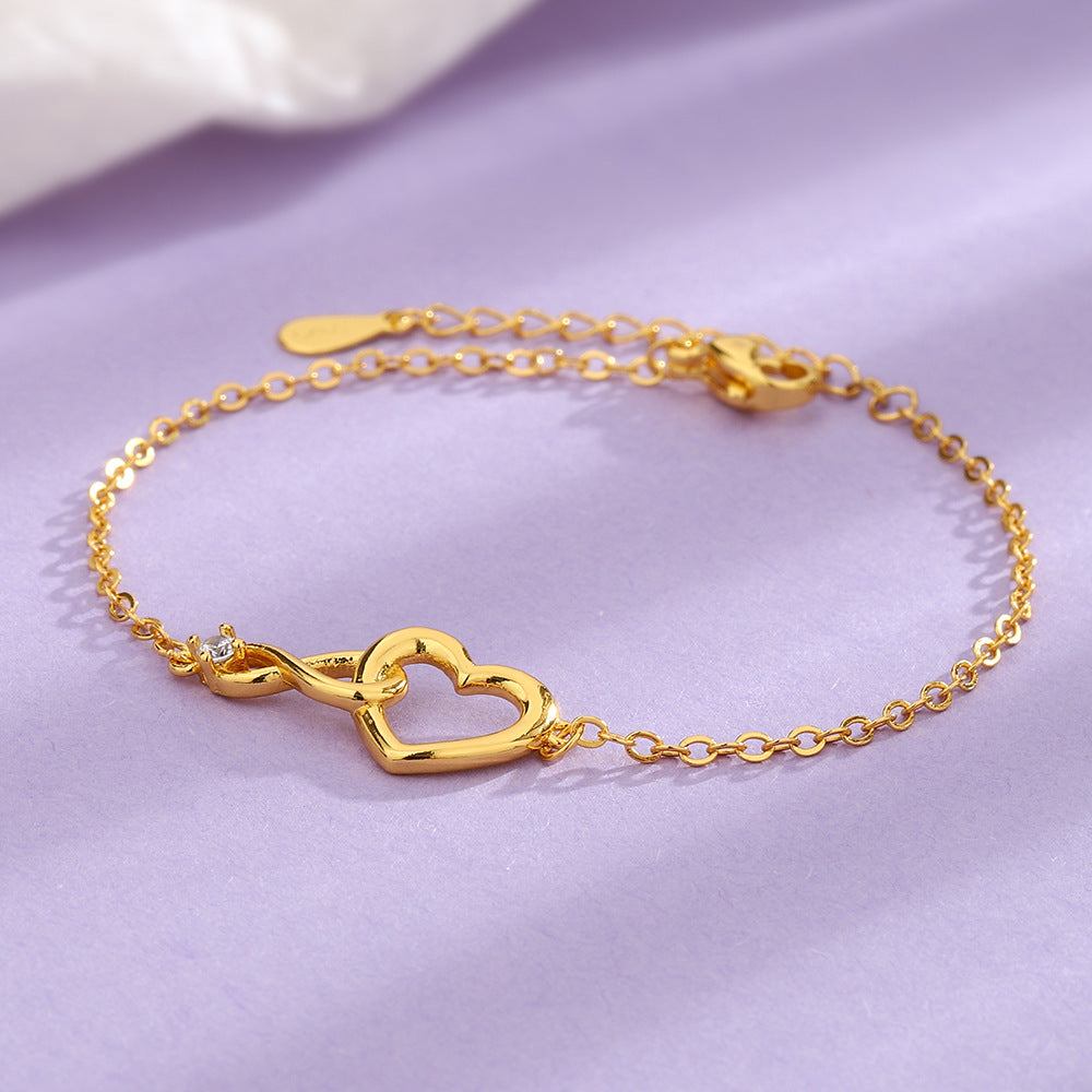 Bracelet Cœur Femme Romantique – Bijou Élégant Saint-Valentin | NovelKay
