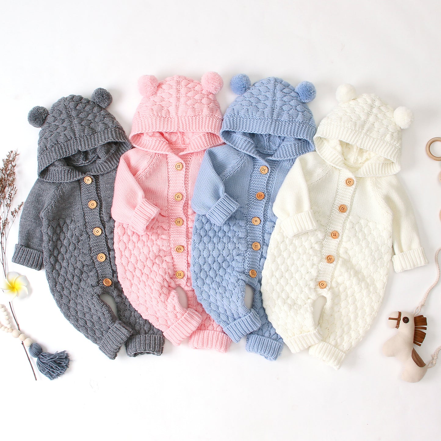 Combinaison à Capuche en Tricot – Combinaison Femme Confortable et Stylée