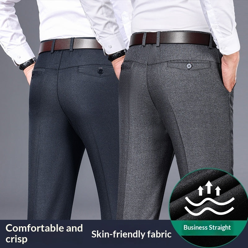 Pantalon Homme Automne/Hiver – Style Business Casual, Coupe Droite