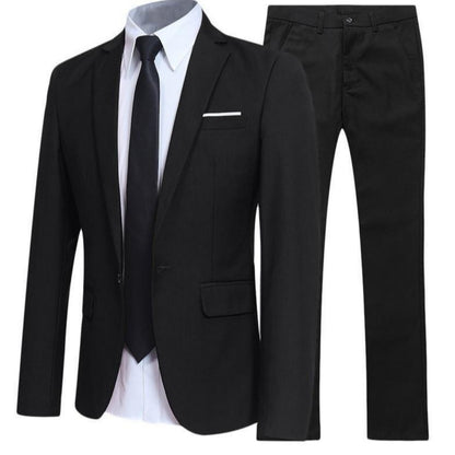 Costume Homme Deux-Pièces – Style Britannique, Élégance de Gentleman Coiffeur