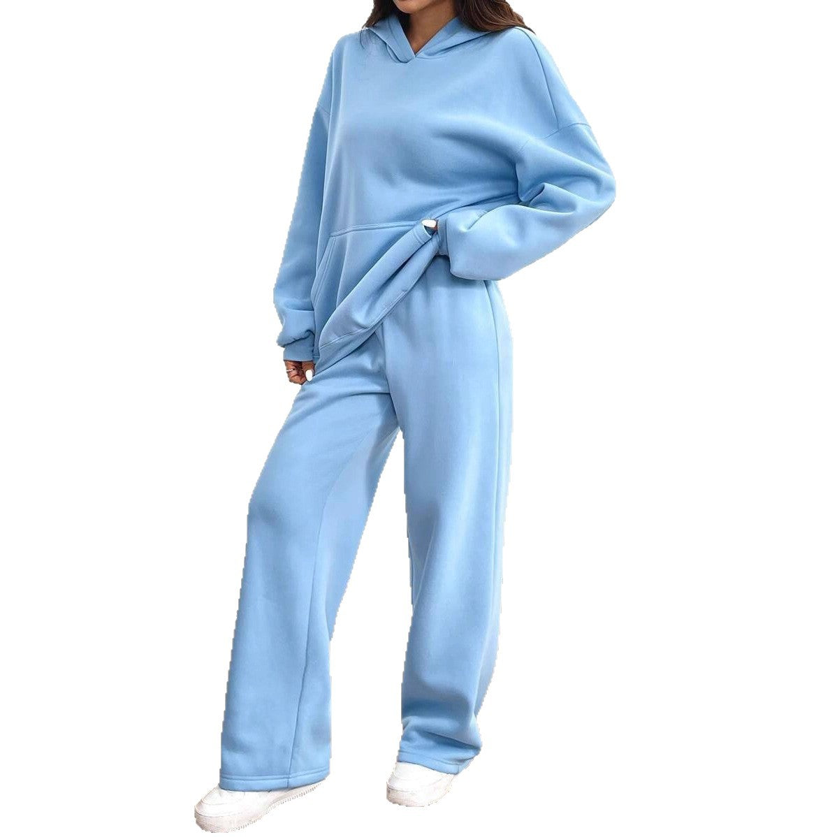 Ensemble Femme Décontracté – Sweat à Capuche et Pantalon Chaud