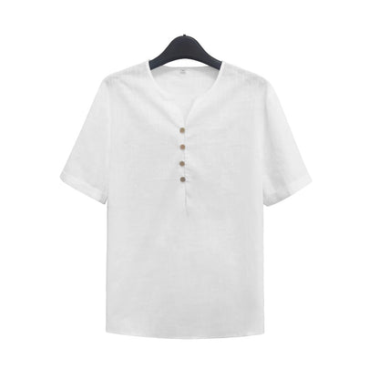 T-shirt Homme Léger – Manches Courtes, Couleur Blanche