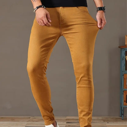 Jean Homme Stretch – Style Moto, Coupe Moderne et Confortable