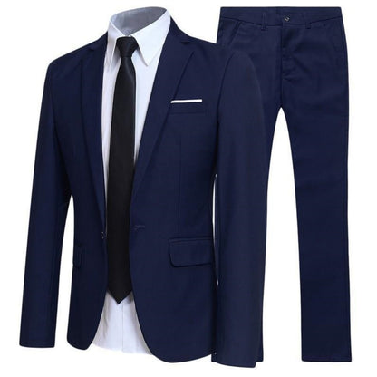 Costume Homme Deux-Pièces – Style Britannique, Élégance de Gentleman Coiffeur