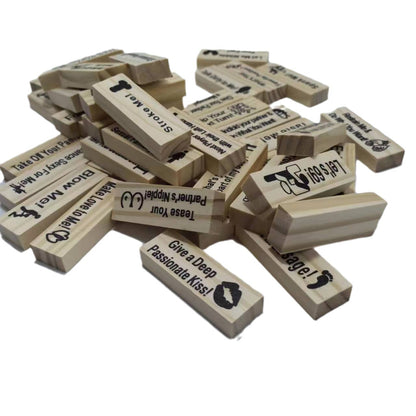 Jeu de Couple – Jenga Intime & Tour d’Empilement pour Soirées, Saint-Valentin et Jeux de Groupe