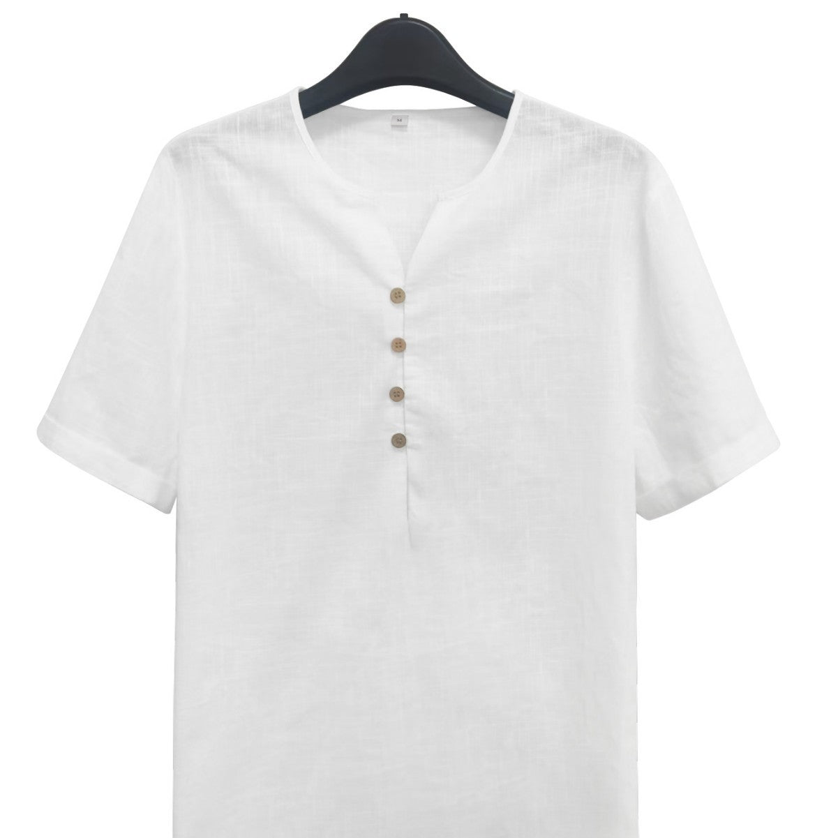 T-shirt Homme Léger – Manches Courtes, Couleur Blanche
