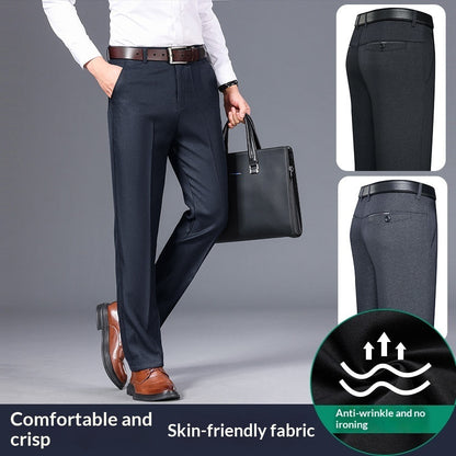 Pantalon Homme Automne/Hiver – Style Business Casual, Coupe Droite