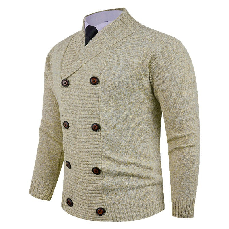Cardigan Double Boutonnage Homme – Style Décontracté et Tendance pour Jeunes