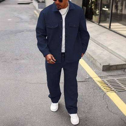 Ensemble Cargo Homme Automne – Veste et Pantalon Décontracté