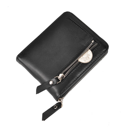 Portefeuille Homme Vintage Multi-Cartes – Zippé, Compact & Élégant