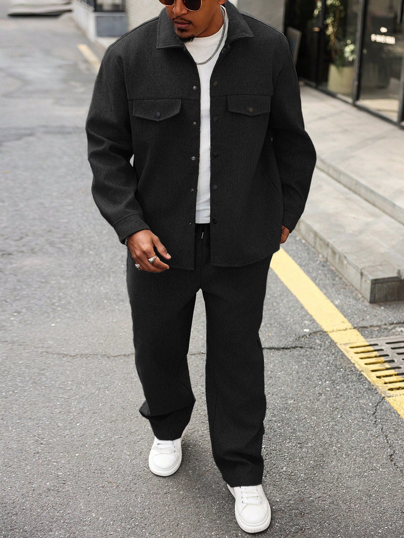 Ensemble Cargo Homme Automne – Veste et Pantalon Décontracté