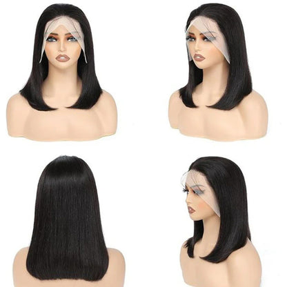 Perruque Brésilienne Bob Lisse 13x4 – Cheveux Humains 200% Densité