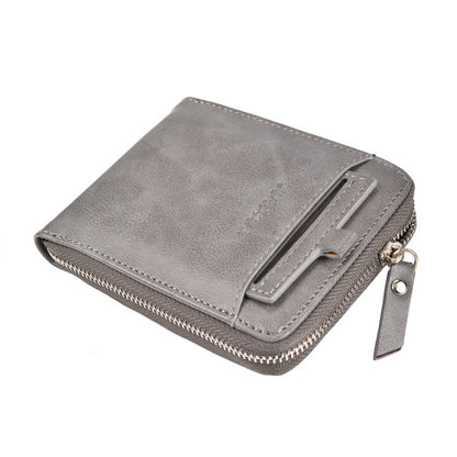 Portefeuille Homme Vintage Multi-Cartes – Zippé, Compact & Élégant