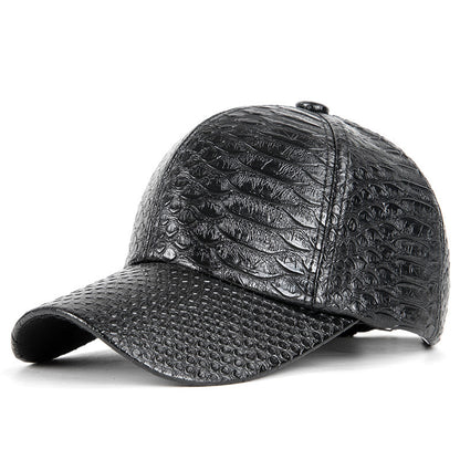 Casquette Baseball en Cuir – Nouvelle Collection Printemps, Haute Qualité
