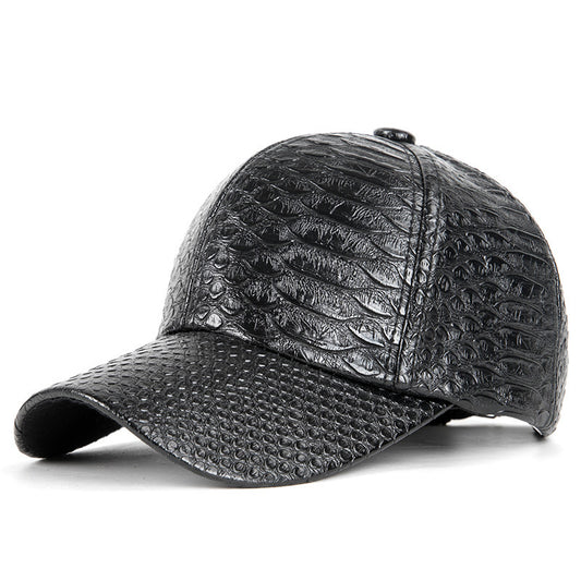 Casquette Baseball en Cuir – Nouvelle Collection Printemps, Haute Qualité
