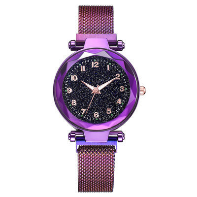 Montre Quartz Femme – Cadran Lumineux “Ciel Étoilé